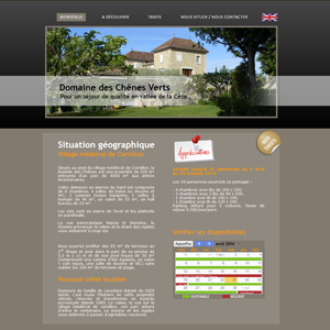 visuel du site internet Bastide de Cèze visuel du site internet Bastide de Cèze