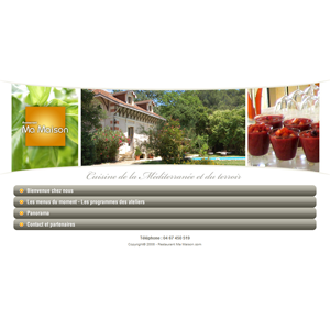 Gestion de sites internet - Restaurant Ma Maison Gestion de sites internet - Restaurant Ma Maison